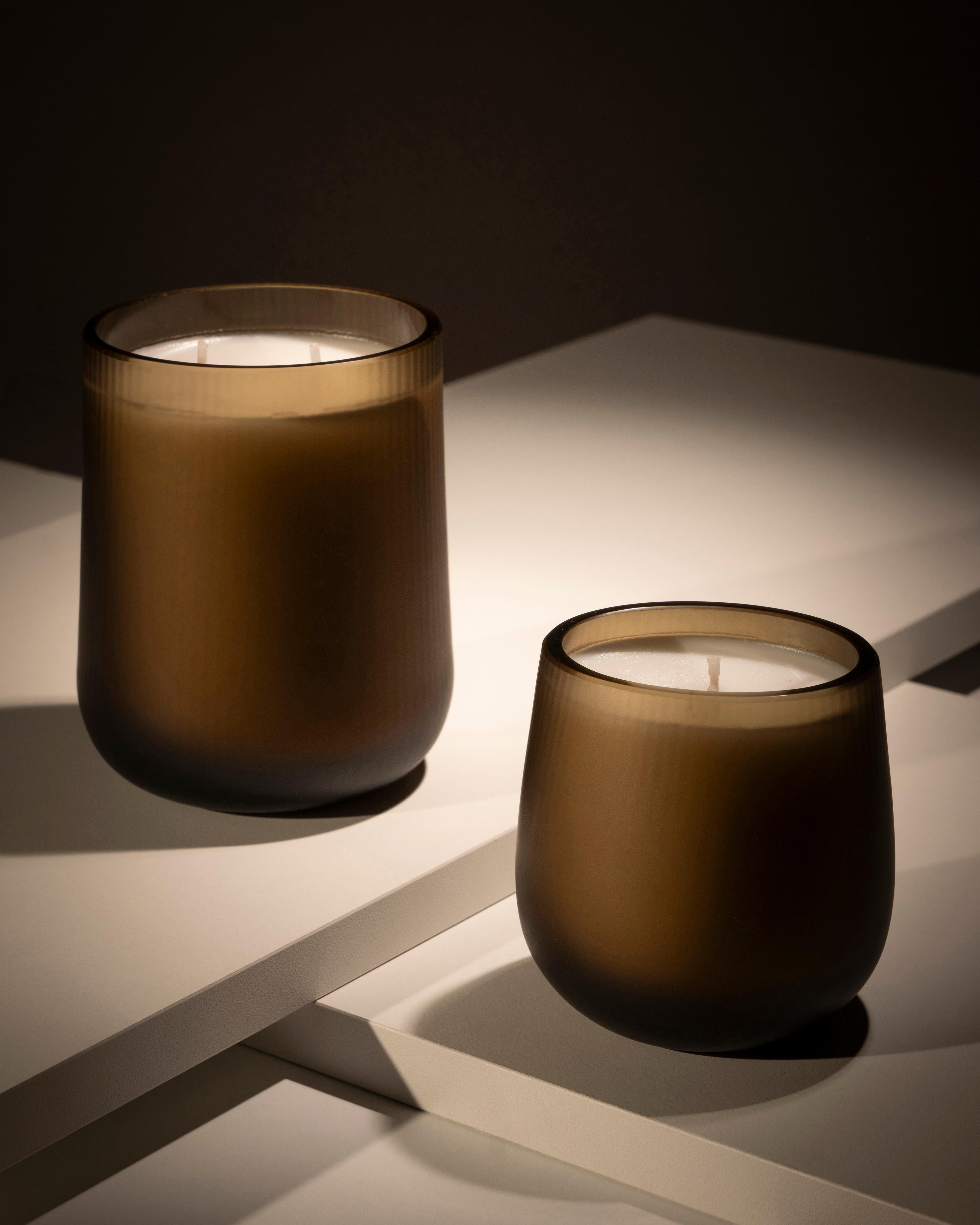 21. Jahrhundert Federico Peri Stilla Cerae Kleiner Kaffee Braun Muranoglas (Handgefertigt) im Angebot