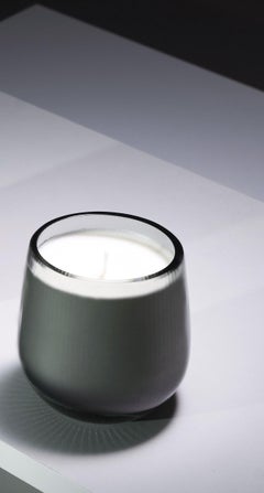 21st Century Federico Peri Stilla Cerae Small Steel Grey Murano Glass