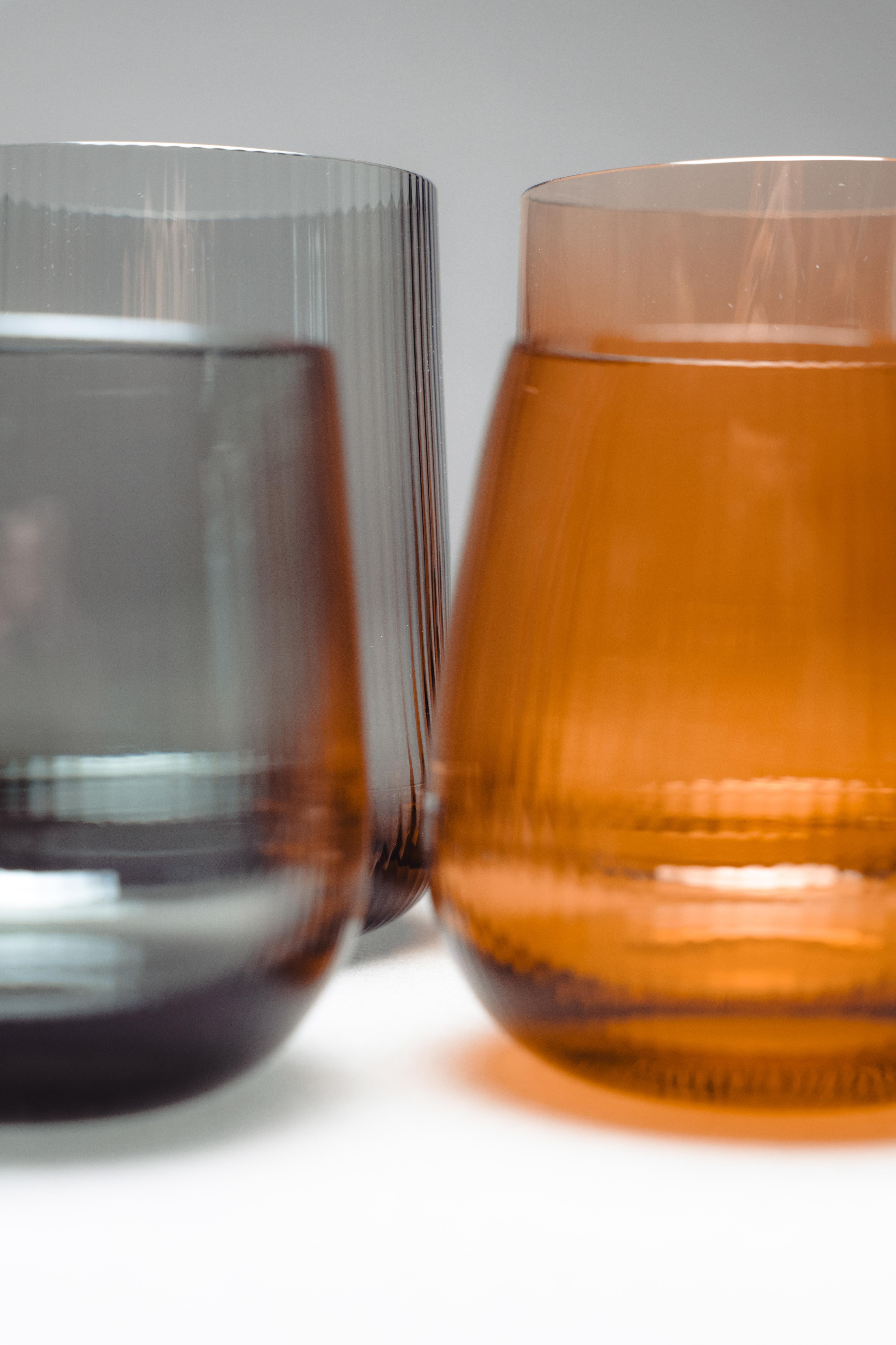 21st Century Federico Peri Stilla Liquida Crystal 2-Small Tumblers Murano in vendita 4