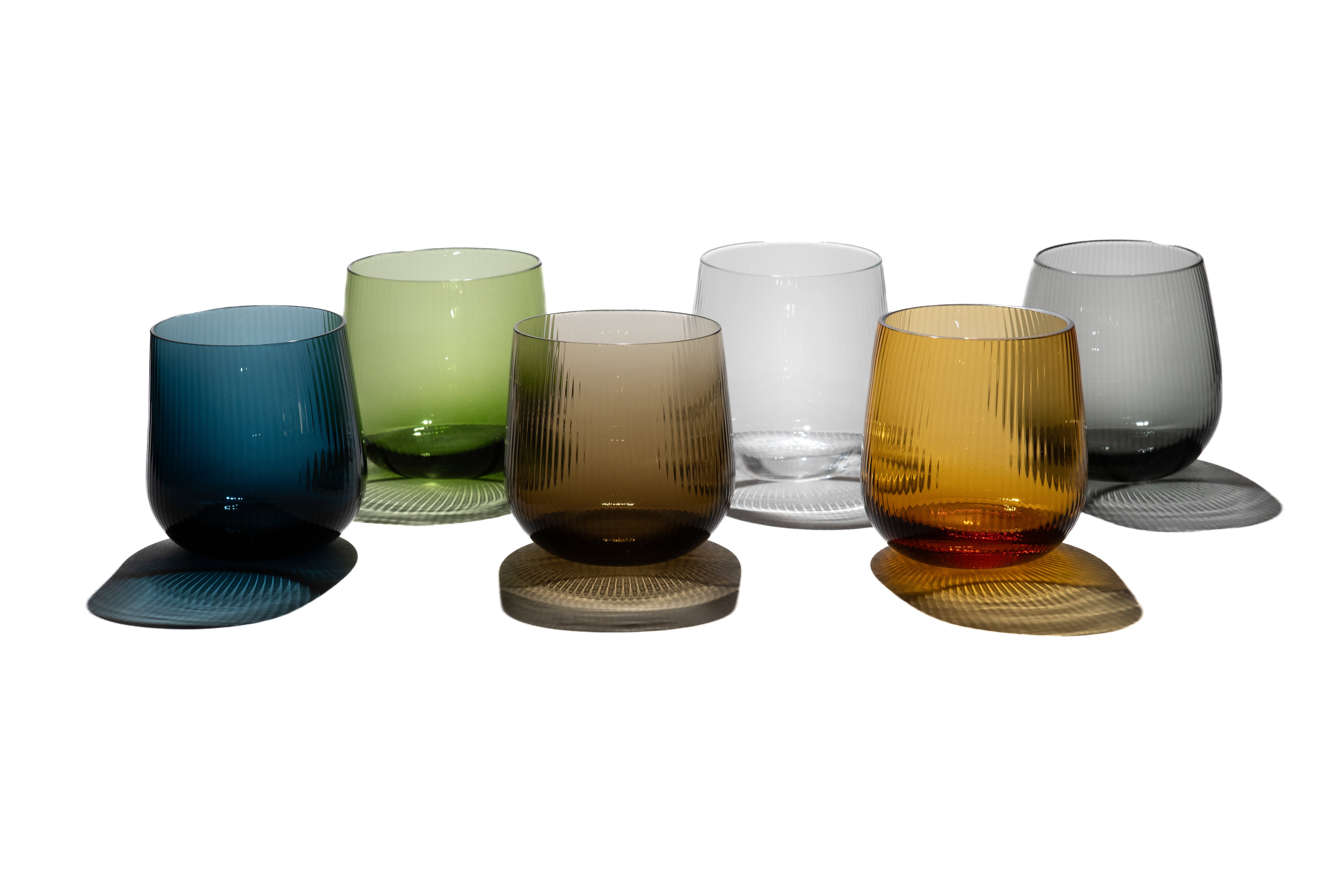 21st Century Federico Peri Stilla Liquida Crystal 2-Small Tumblers Murano In condizioni Nuovo in vendita a Brembate di Sopra (BG), IT