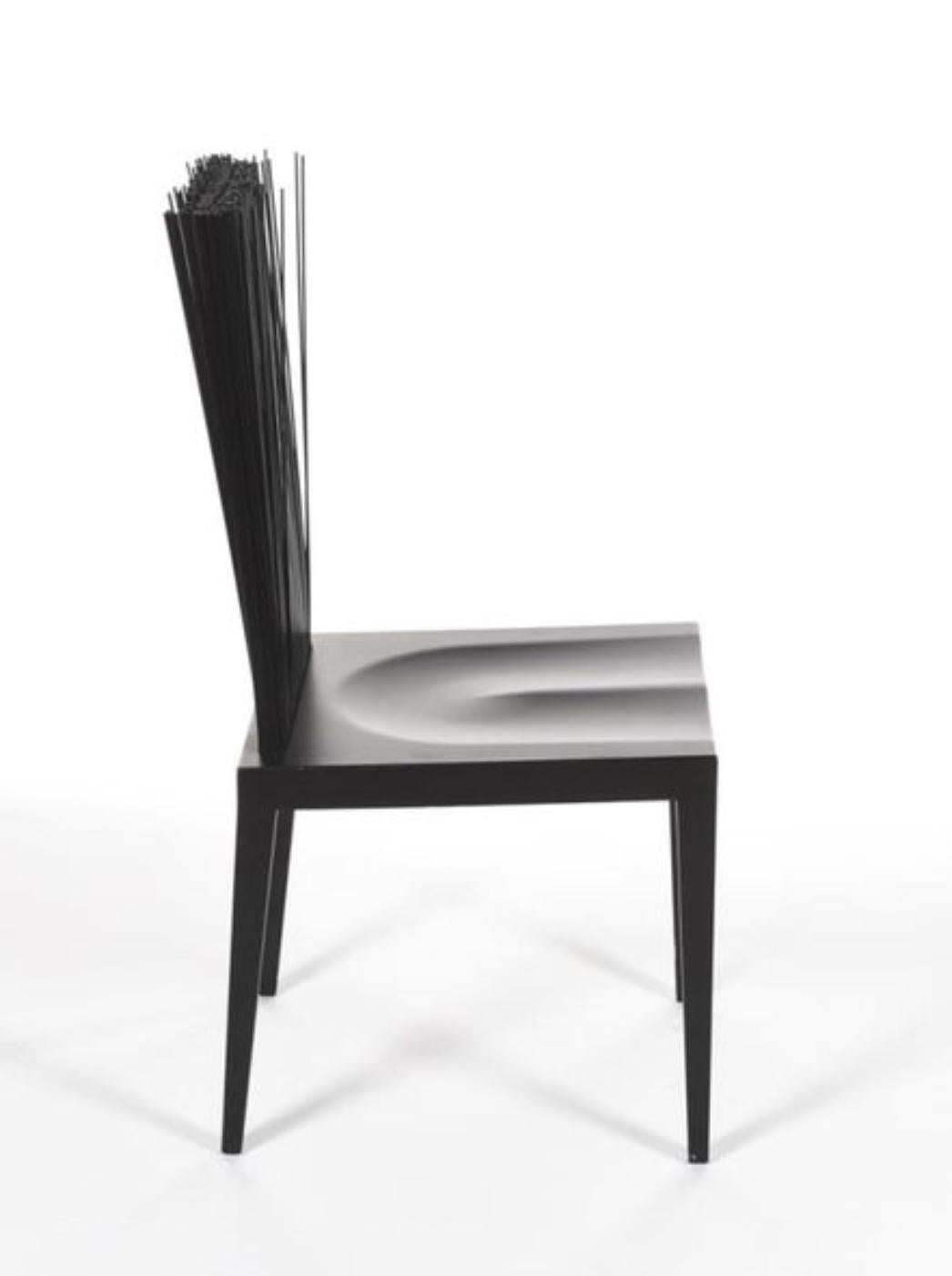 Schwarzer Jenette-Stuhl von Fernando & Humberto Campana aus dem 21. Jahrhundert, Edra 2005 (Brasilianisch) im Angebot