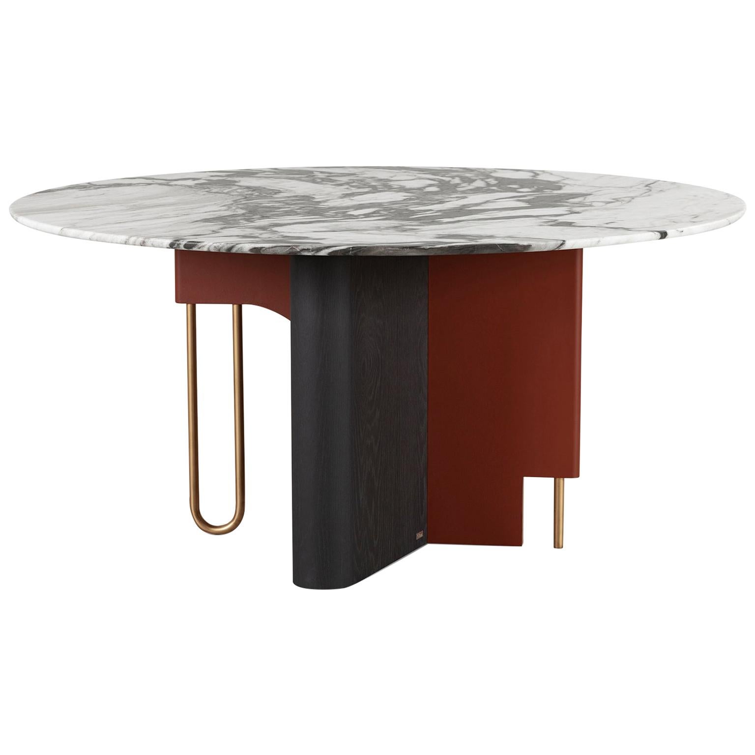 Modern Ferreirinha Marble Dining Table, Handmade in Portugal by Greenapple