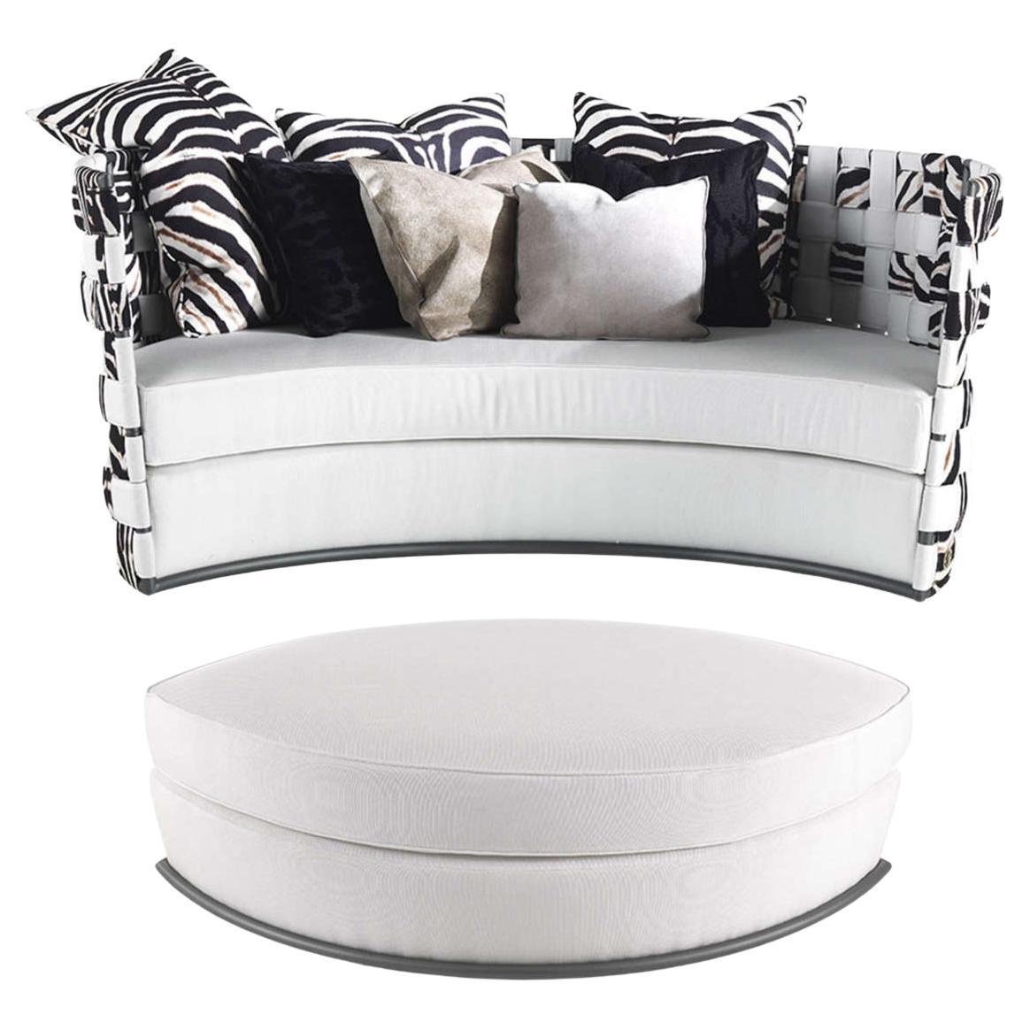 Loveseat d'extérieur Fielder du 21e siècle par Roberto Cavalli Home Interiors