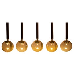 21st Century Filippo Feroldi Suspension Lamps Murano Glass Brass Various Colors