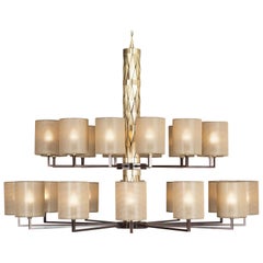 FLAIRE Chandelier 414-BB-24 by OFFICINA LUCE
