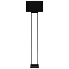 21st Century floor lamp Modern metal Charcoal Black Silk