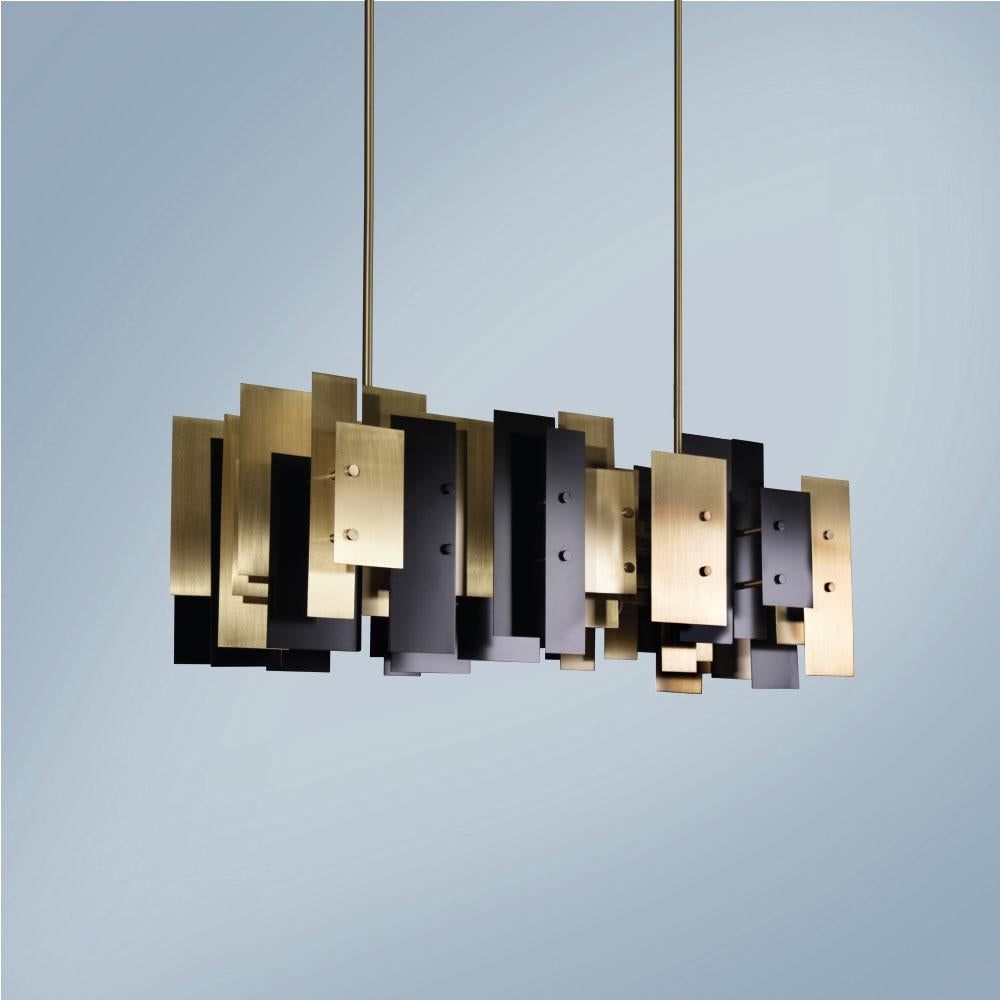 21st Century Fo Tan Suspension Lamp Brass by Creativemary In New Condition For Sale In RIO TINTO, PT
