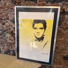 21st Century Framed Pop Art 22/100 Elvis Presley Lithography by Andy Warhol