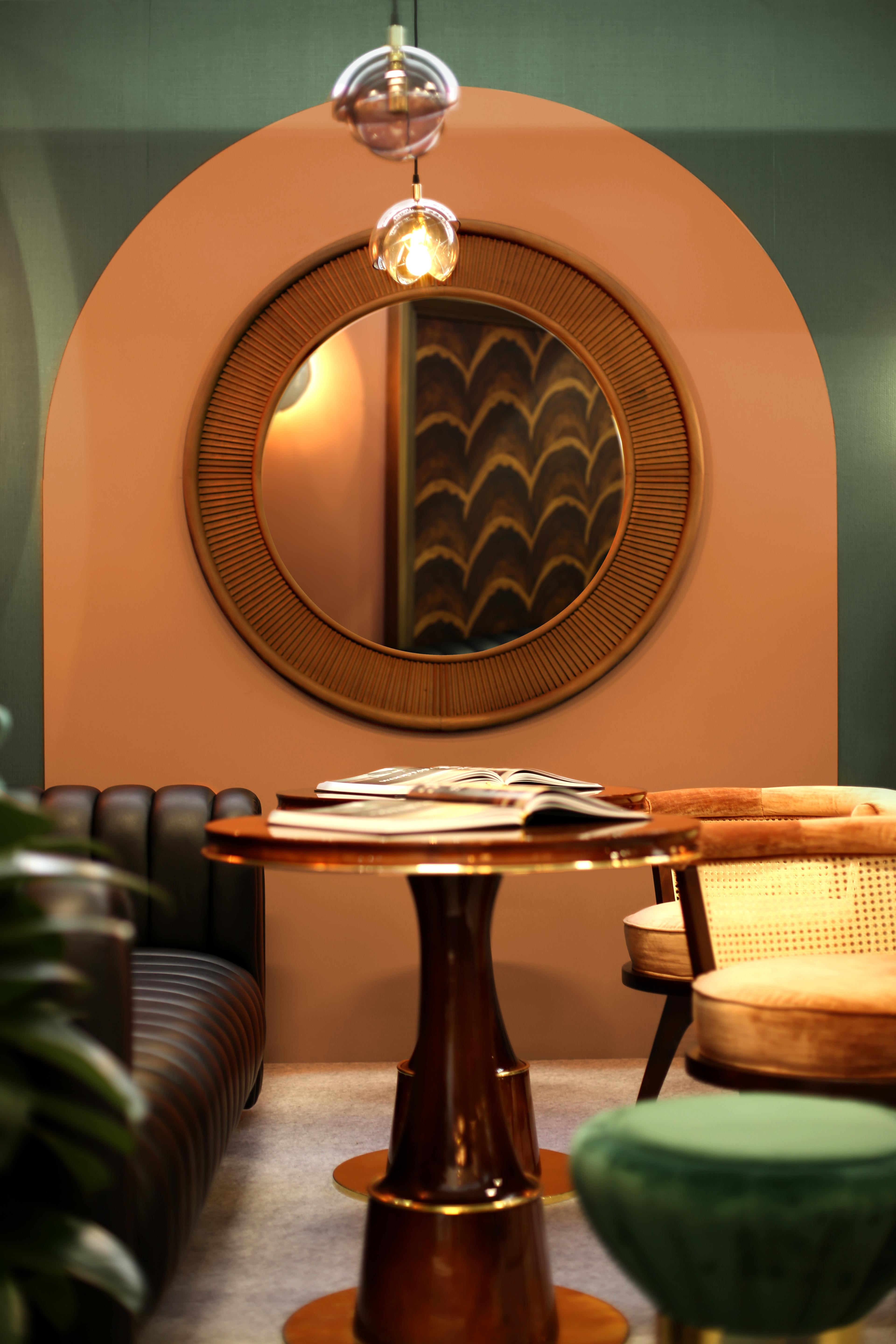 21st Century Francis Mirror Walnut Wood Made in Portugal  by Wood Tailors For Sale 2