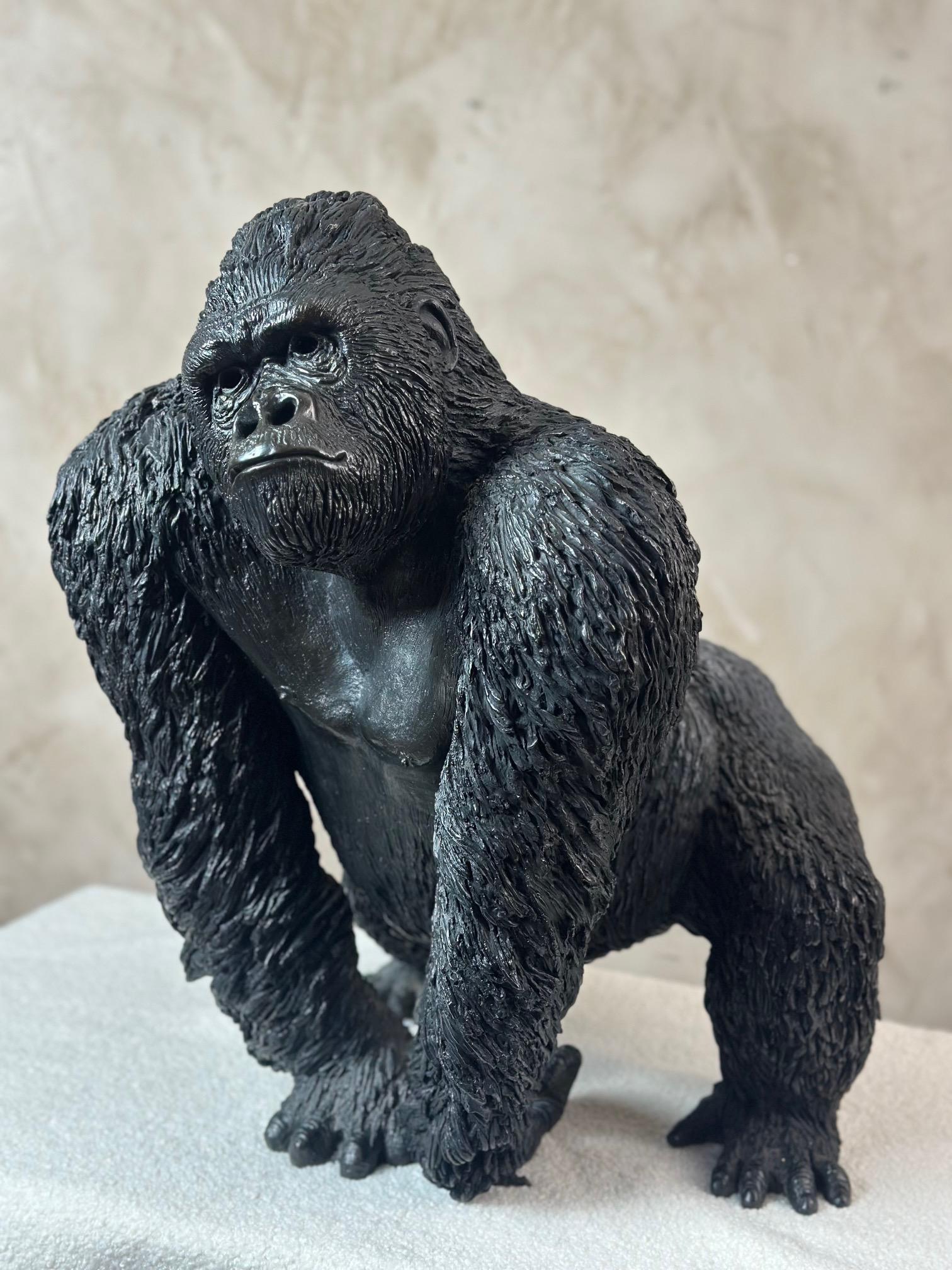 Scultura in bronzo di gorilla francese del XXI secolo di Bernard & Arnaud Bessoud in vendita 12