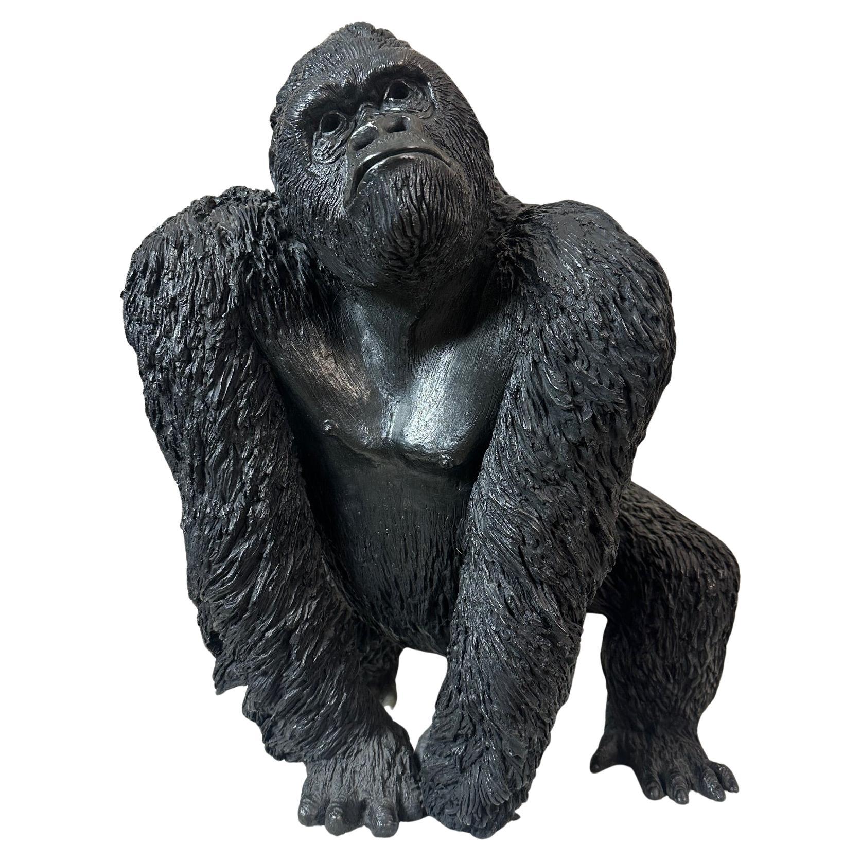 21. Jahrhundert Französisch Bernard & Arnaud Bessoud Gorilla Bronze-Skulptur