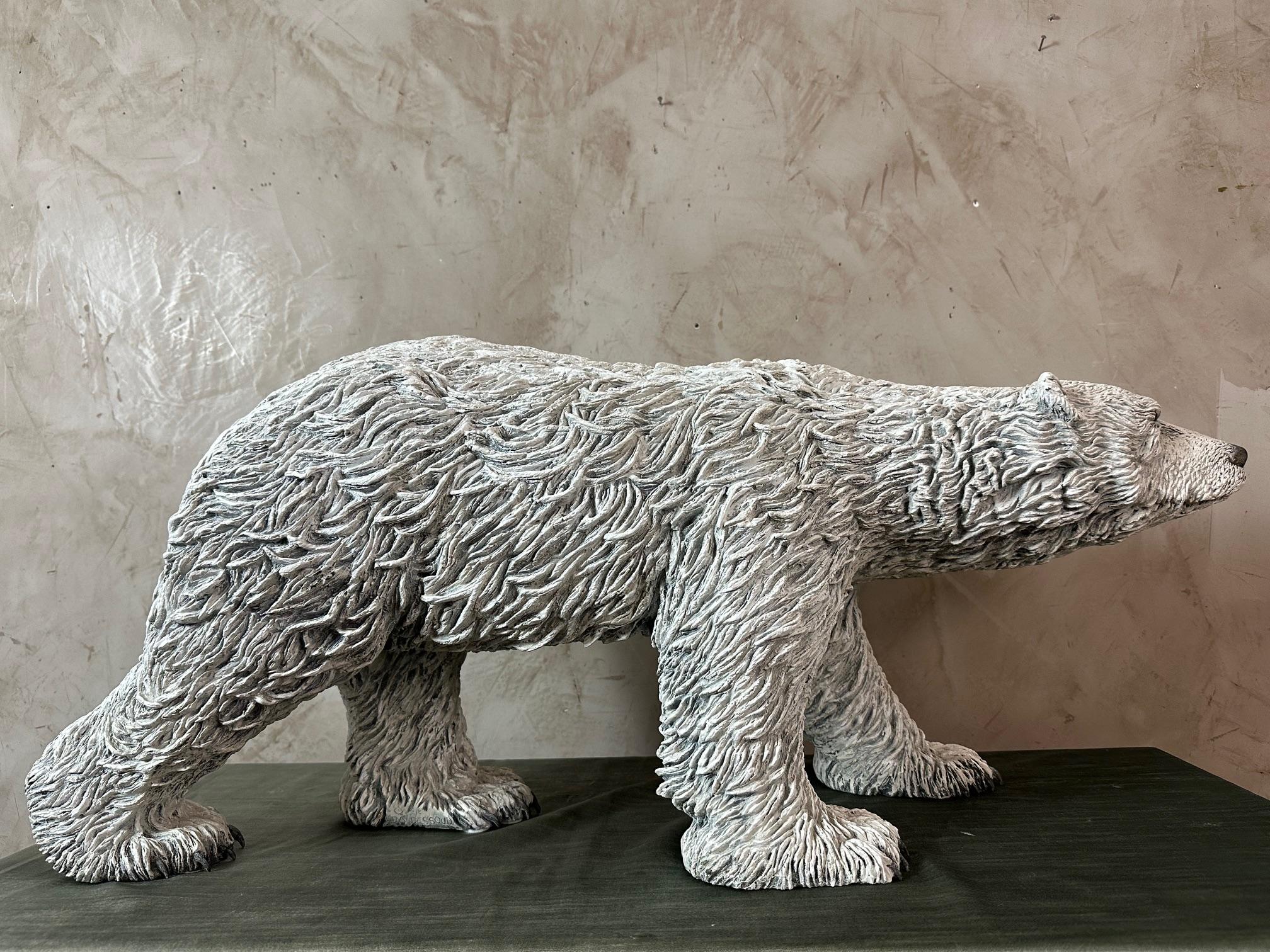 Scultura in bronzo di orso polare francese del XXI secolo di Bernard & Arnaud Bessoud in vendita 6