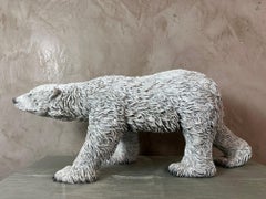 Sculpture en bronze du 21e siècle de Bernard & Arnaud Bessoud représentant un ours polaire