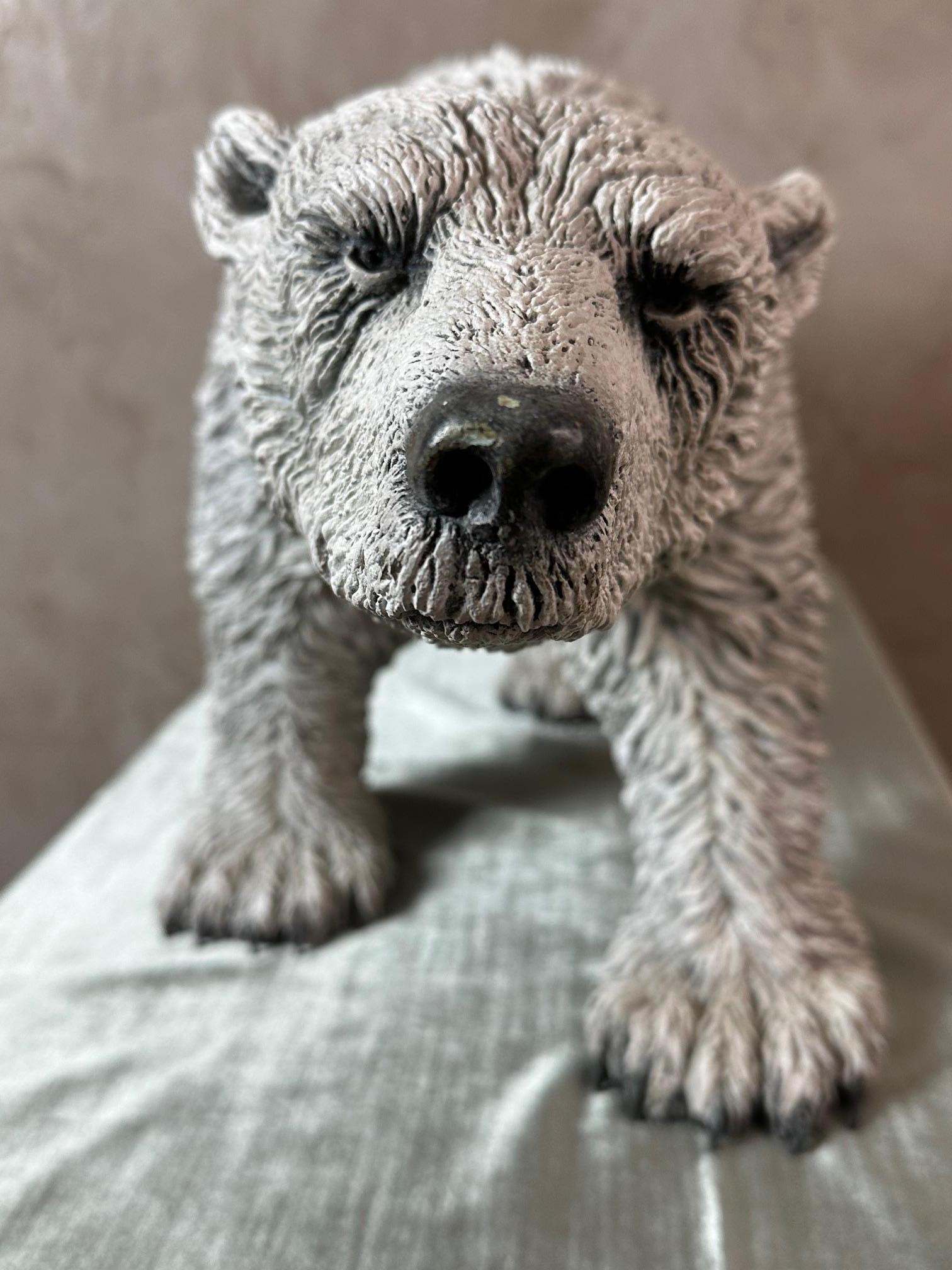 Scultura in bronzo di orso polare francese del XXI secolo di Bernard & Arnaud Bessoud in vendita 1