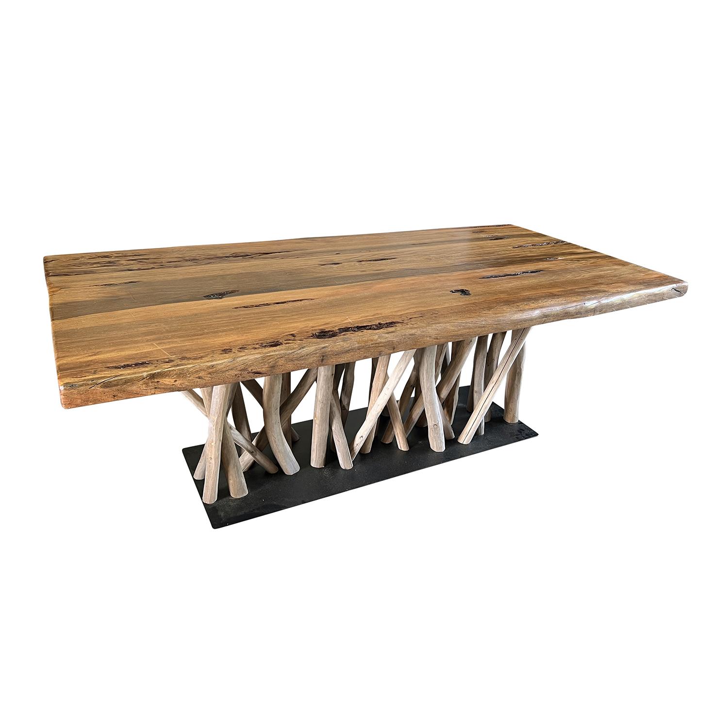 Mid-Century Modern Table de salle à manger Dameba française du 21e siècle en vente