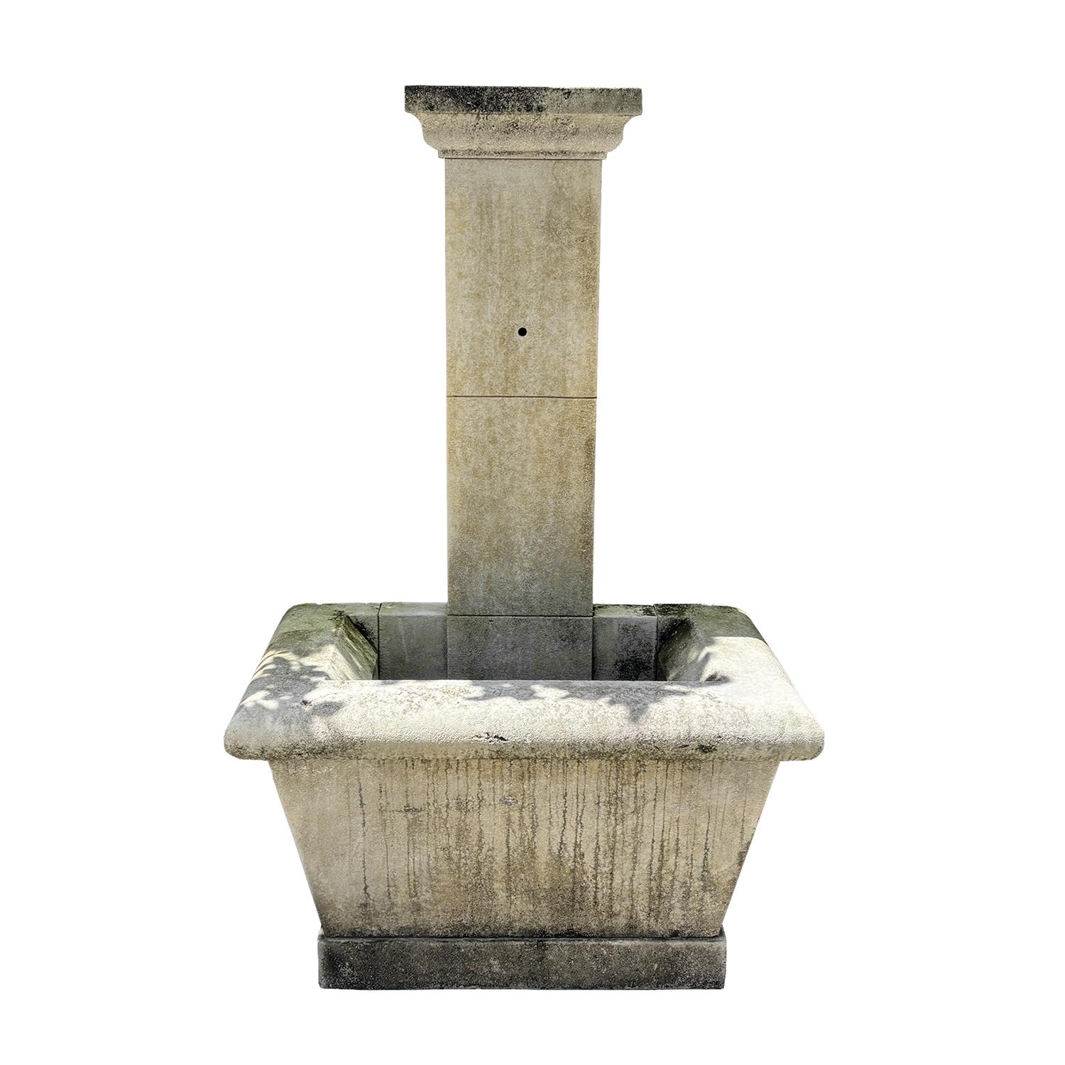 French Provincial 21st Century French Limestone Wall Fontaine Provencal For Sale