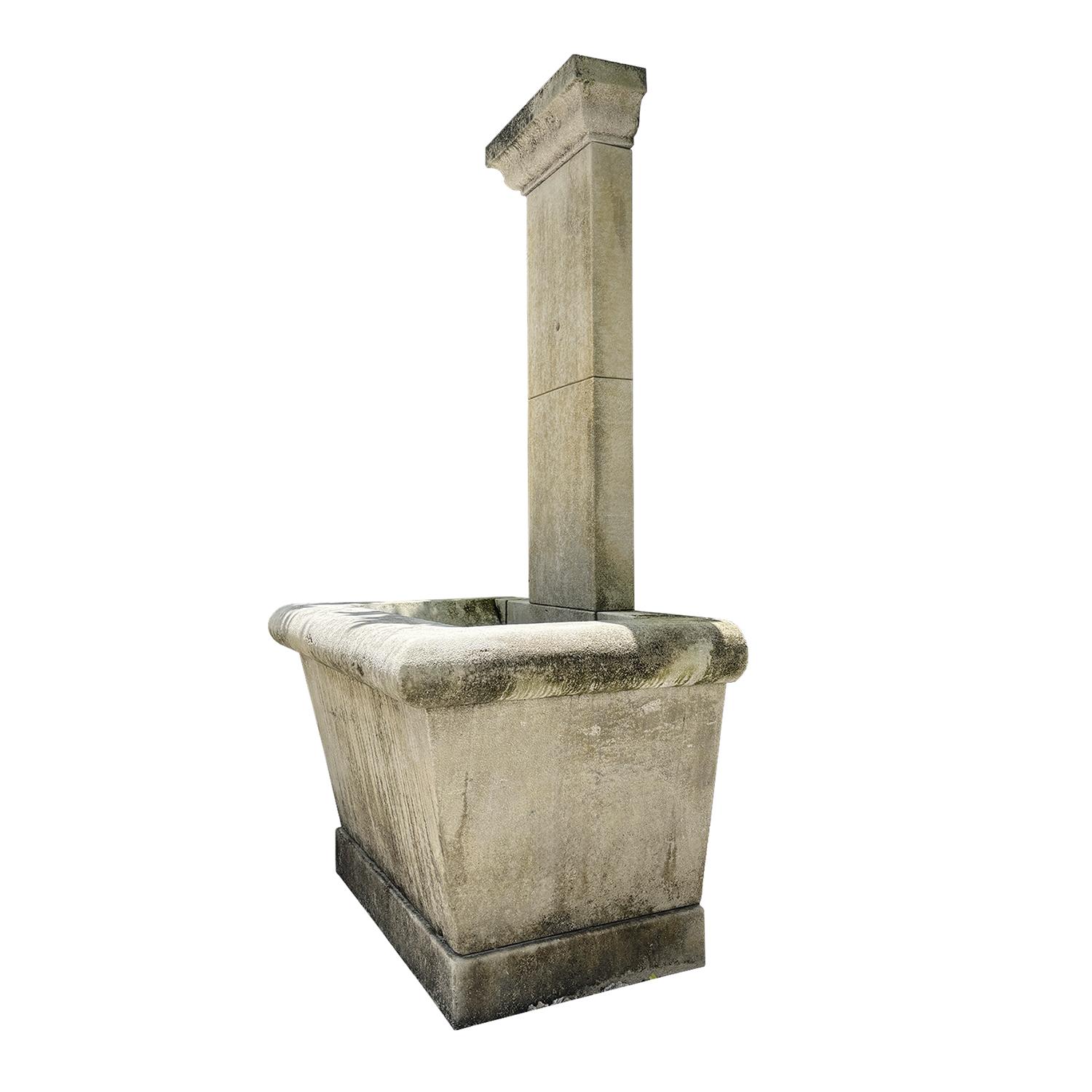 21st Century French Limestone Wall Fontaine Provencal In Good Condition For Sale In West Palm Beach, FL