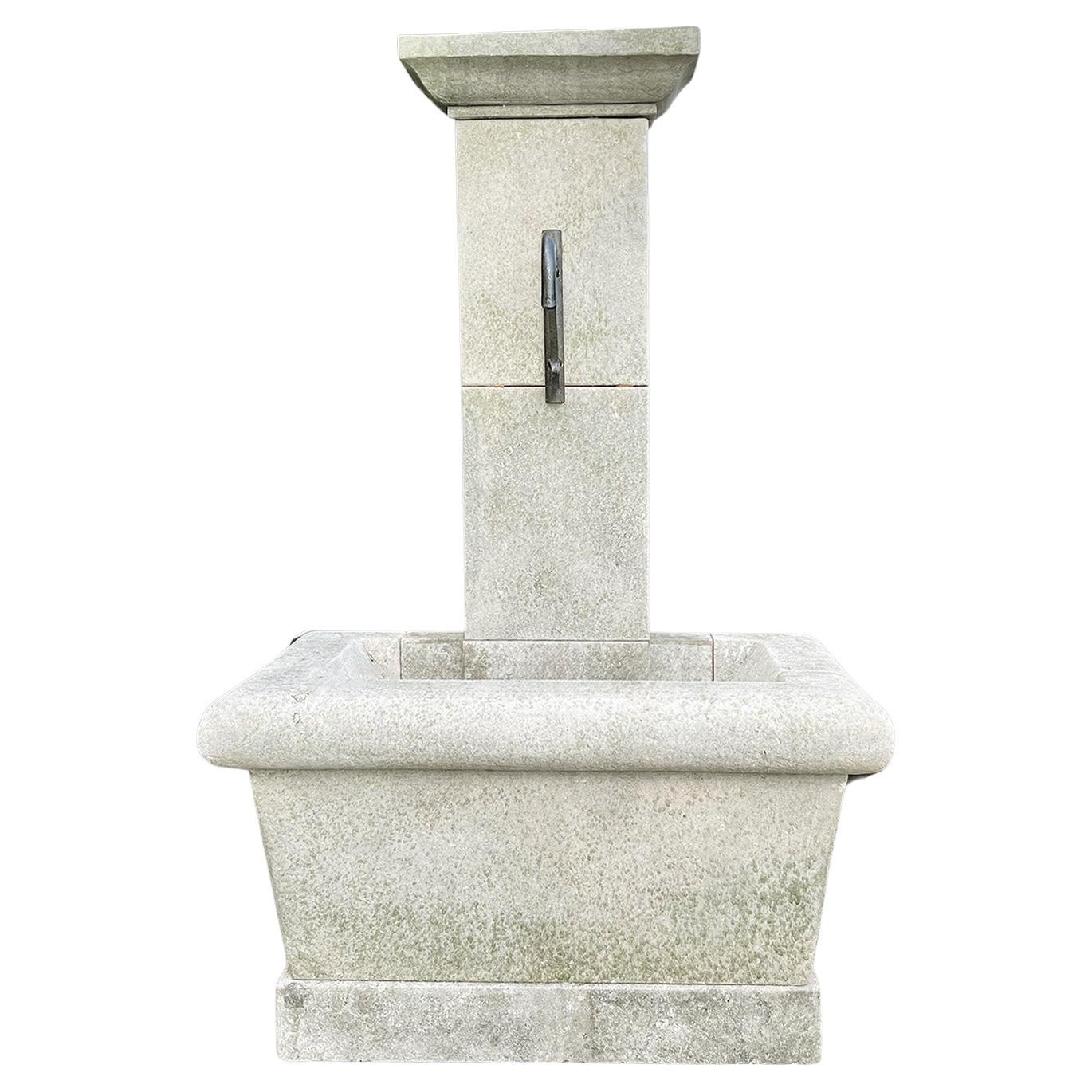 21st Century French Limestone Wall Fontaine Provencal