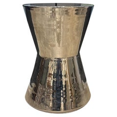 21st Century French Modern Style Chrome Side Table 21st Century French Modern Style Chrome Side Table