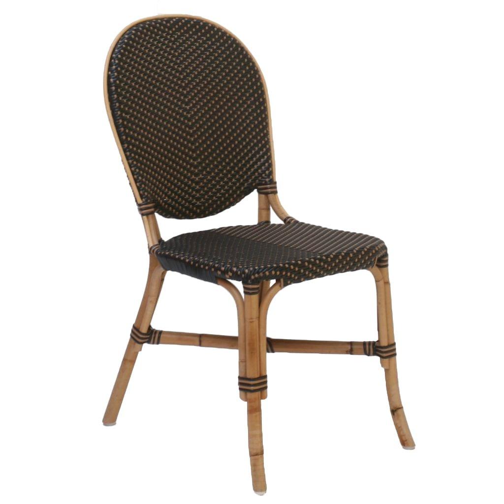 Français Ensemble de quatre chaises de bistro françaises du 21e siècle - Chaise Etienne en vente
