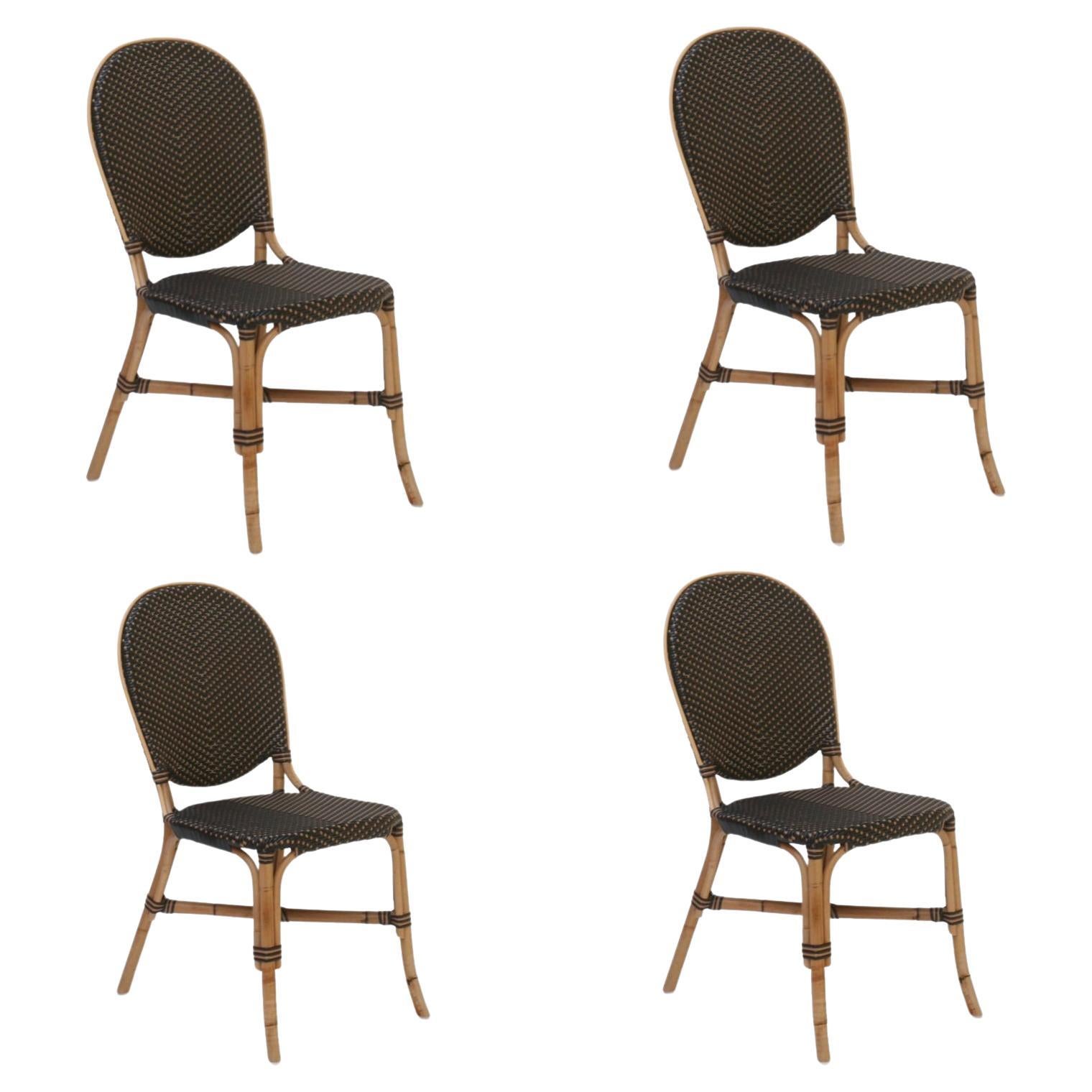 What are French bistro chairs made of?