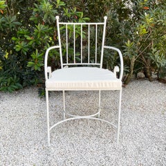 21st Century French Wrought Iron Arm Chair Colette