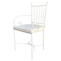 21st Century French Wrought Iron Arm Chair Colette