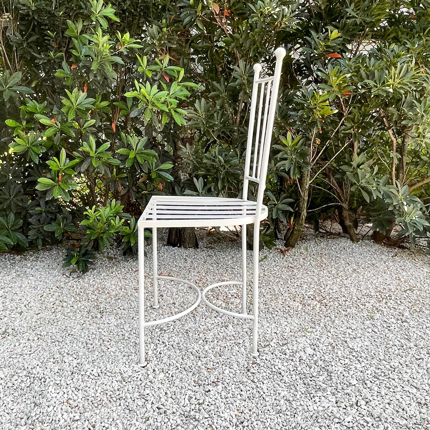 Silla auxiliar francesa de hierro forjado del siglo XXI Cecile en Nuevo estado para la venta en West Palm Beach, FL