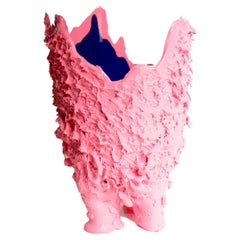 21st Century Gaetano Pesce Lava L Vase Resin Pink Blue