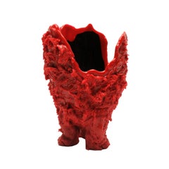 Contemporary Gaetano Pesce Lava Vase M Resin Red Black