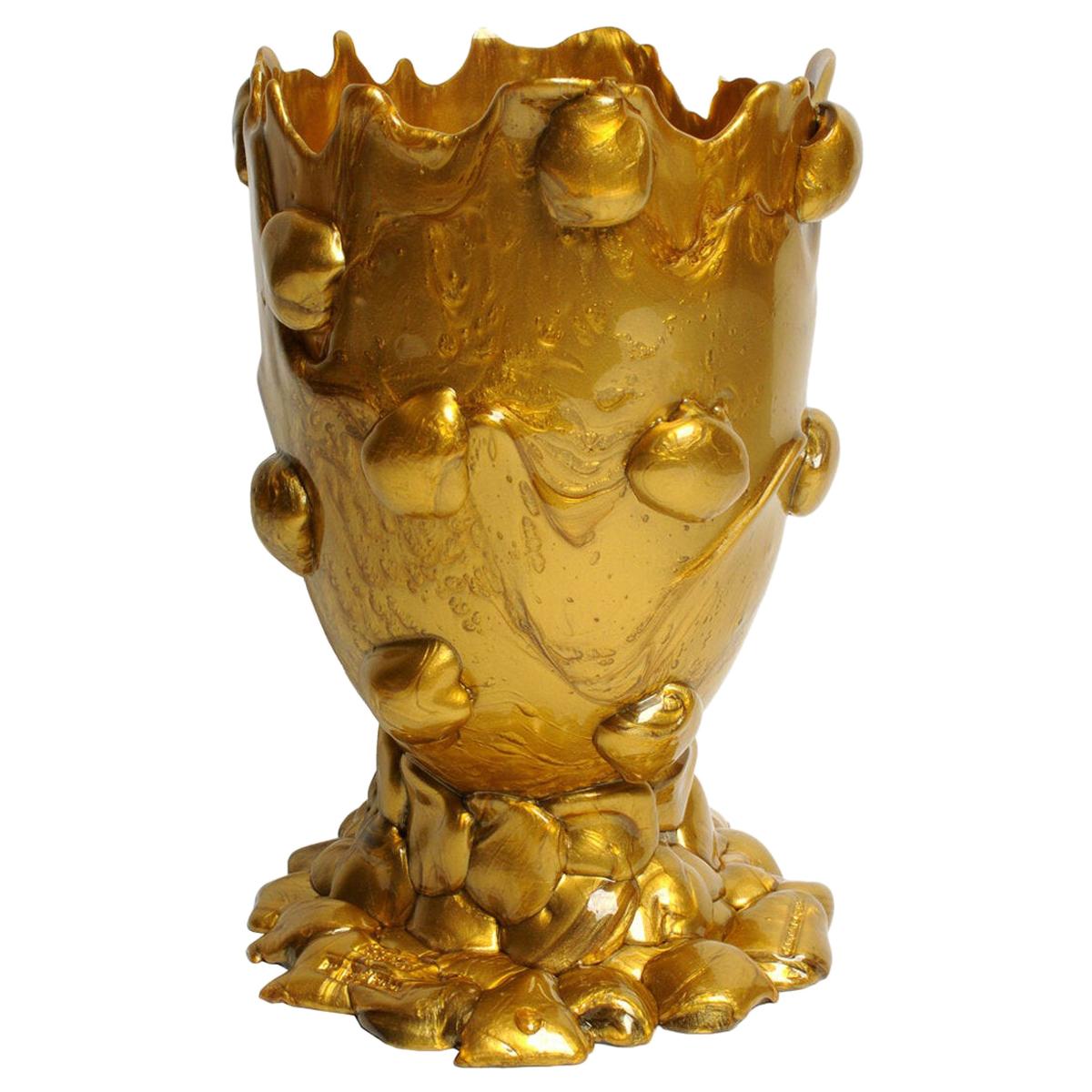21st Century Gaetano Pesce Nugget XL Vase Gold