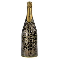 Champagne K-Over Gatsby du 21e siècle en argent italien pur et massif 