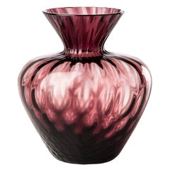 Vaso in vetro Gemme del XXI secolo in viola di Venini
