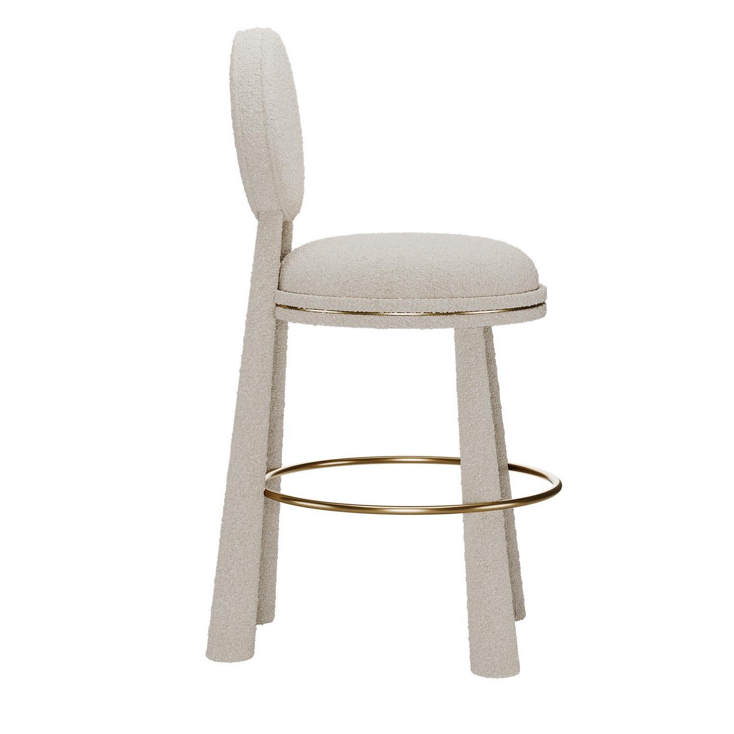 Mid-Century moderno Sgabello geometrico Mouline del XXI secolo di Atelier A in vendita
