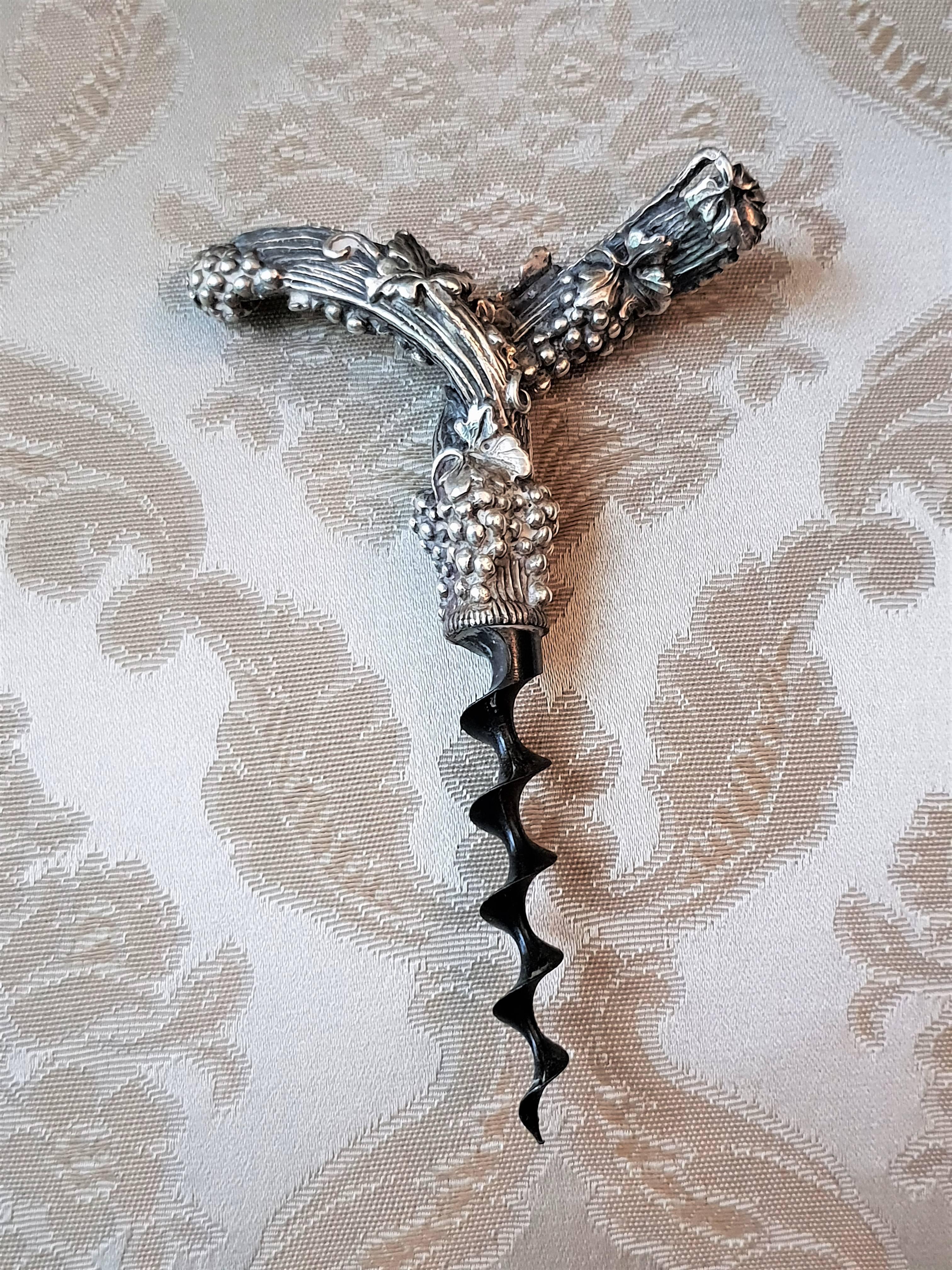 21st Century Gianmaria Buccellati Sterling Silver Corckscrew, Italy, 2000s For Sale 3