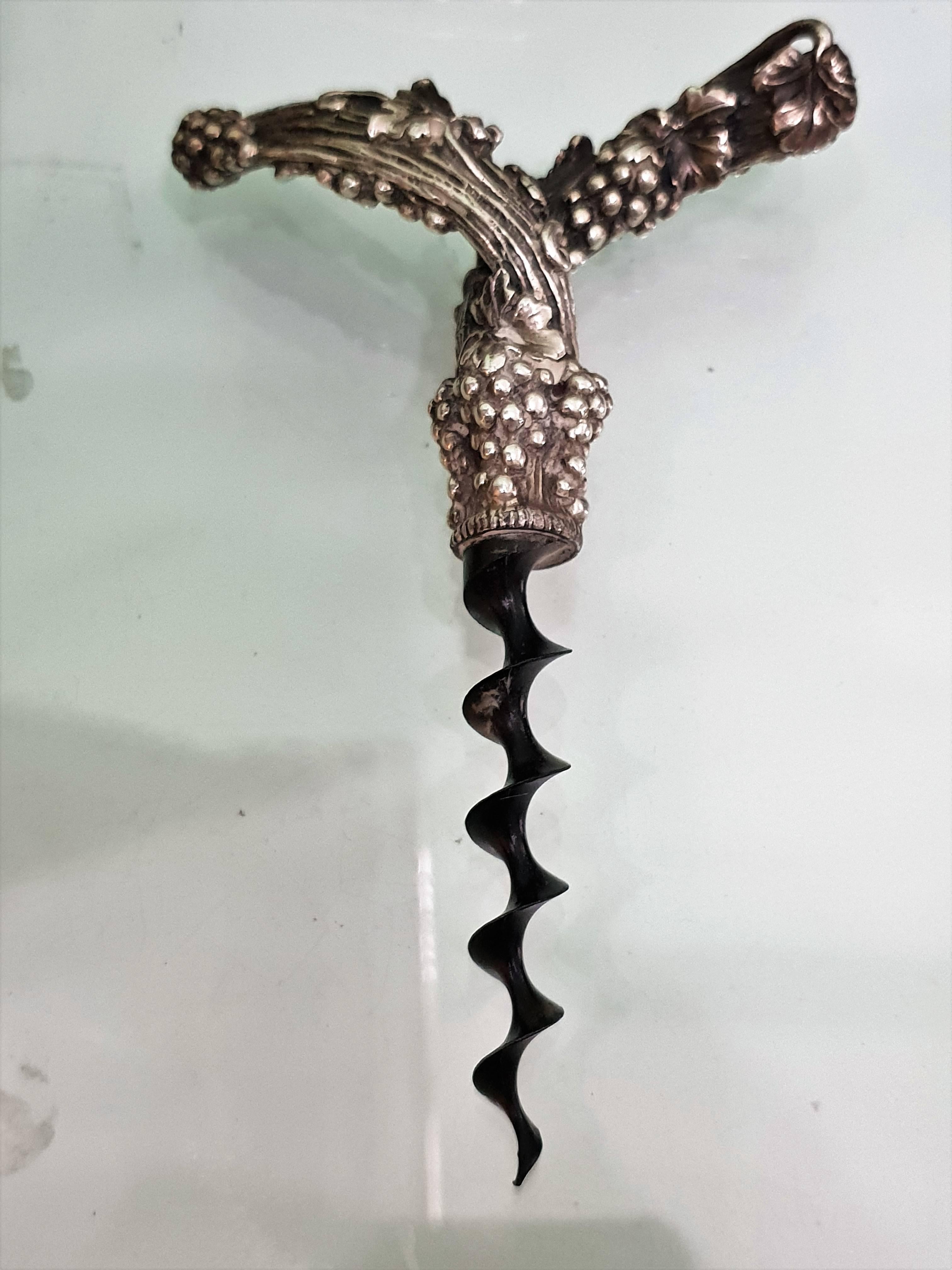 21st Century Gianmaria Buccellati Sterling Silver Corckscrew, Italy, 2000s For Sale 1