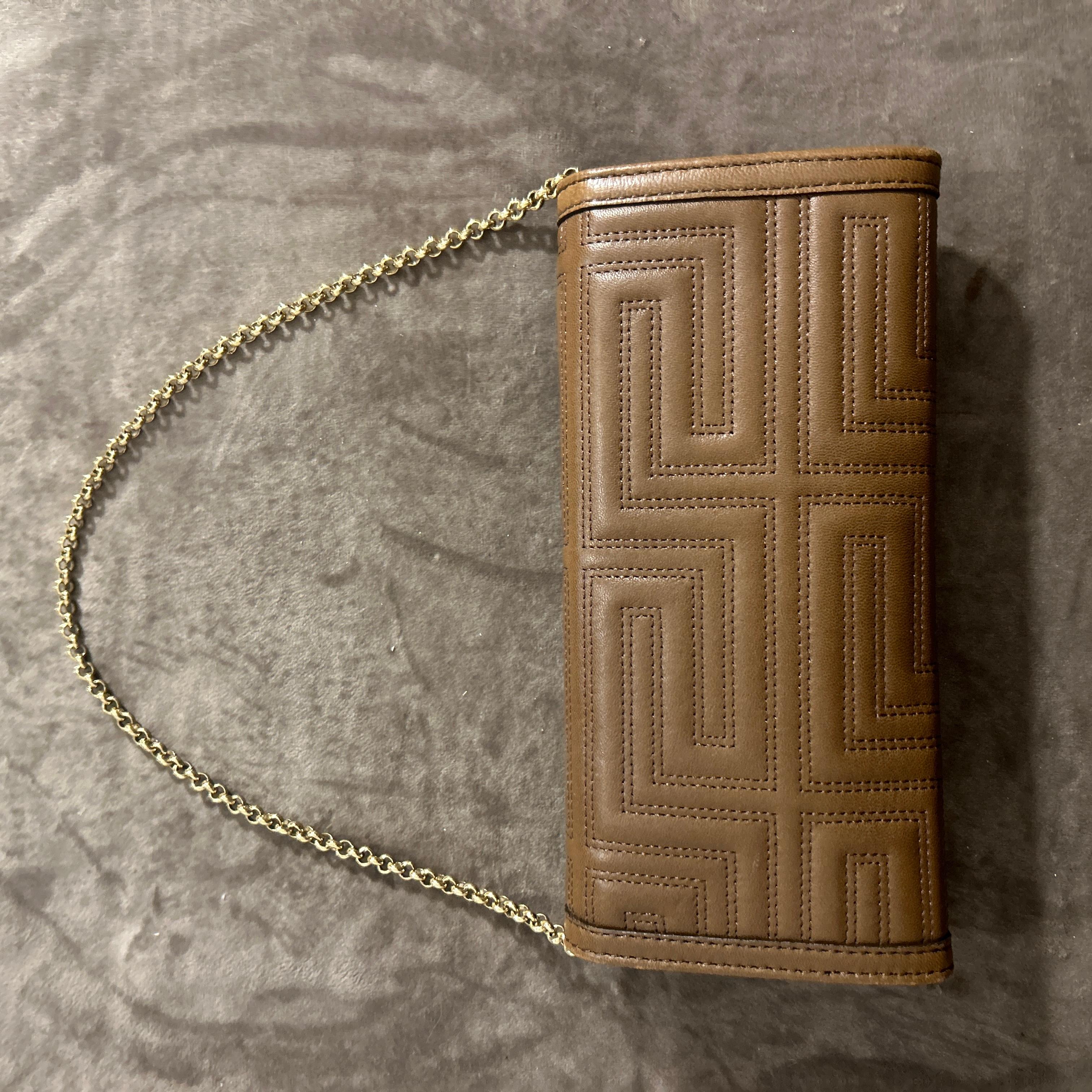 21st Century Gianni Versace Couture Mini Geometric Leather Shoulder Bag For Sale 3