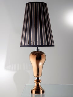 21st Century Ginger and Fred Copper Ceramic Table Lamp by Patrizia Garganti