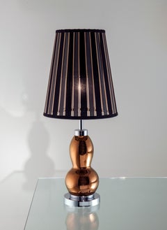 21st Century Ginger and Fred Copper Ceramic Table Lamp by Patrizia Garganti
