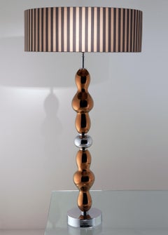 21st Century Ginger and Fred Copper Ceramic Table Lamp by Patrizia Garganti
