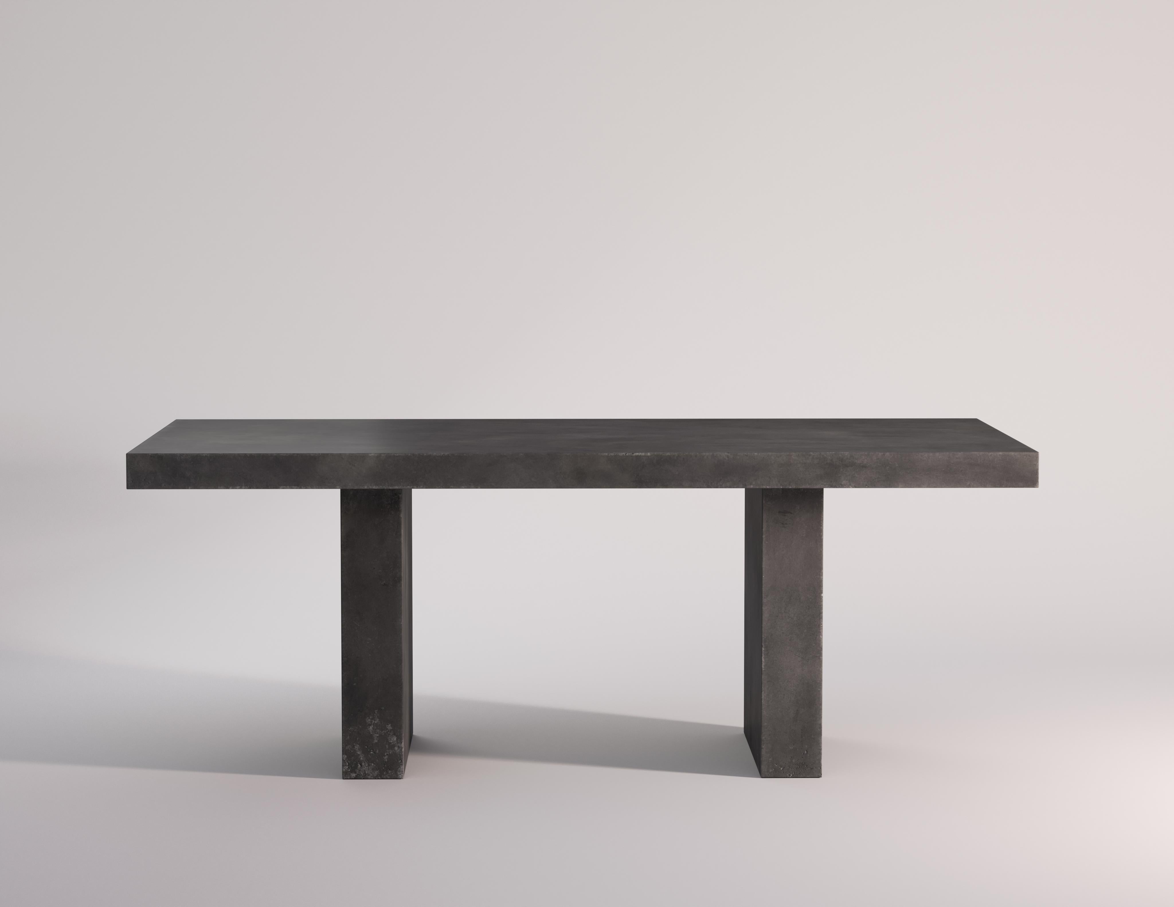 Italian 21st Century Giorgione 200, Concrete Dining Table, 100% Handcrafted in Italy For Sale