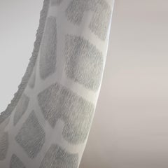 21st Century Giraffe Lamp Light by Marcantonio, White Painted Fiberglass Resin