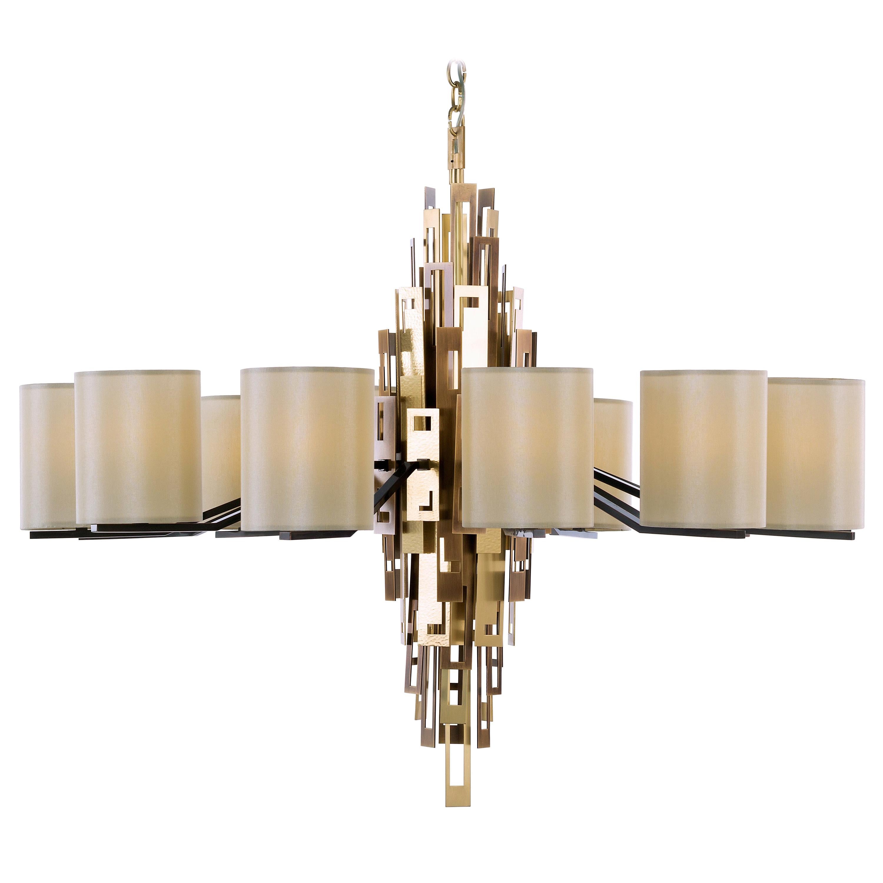 GLAM Chandelier 711-BB-11 by OFFICINA LUCE For Sale