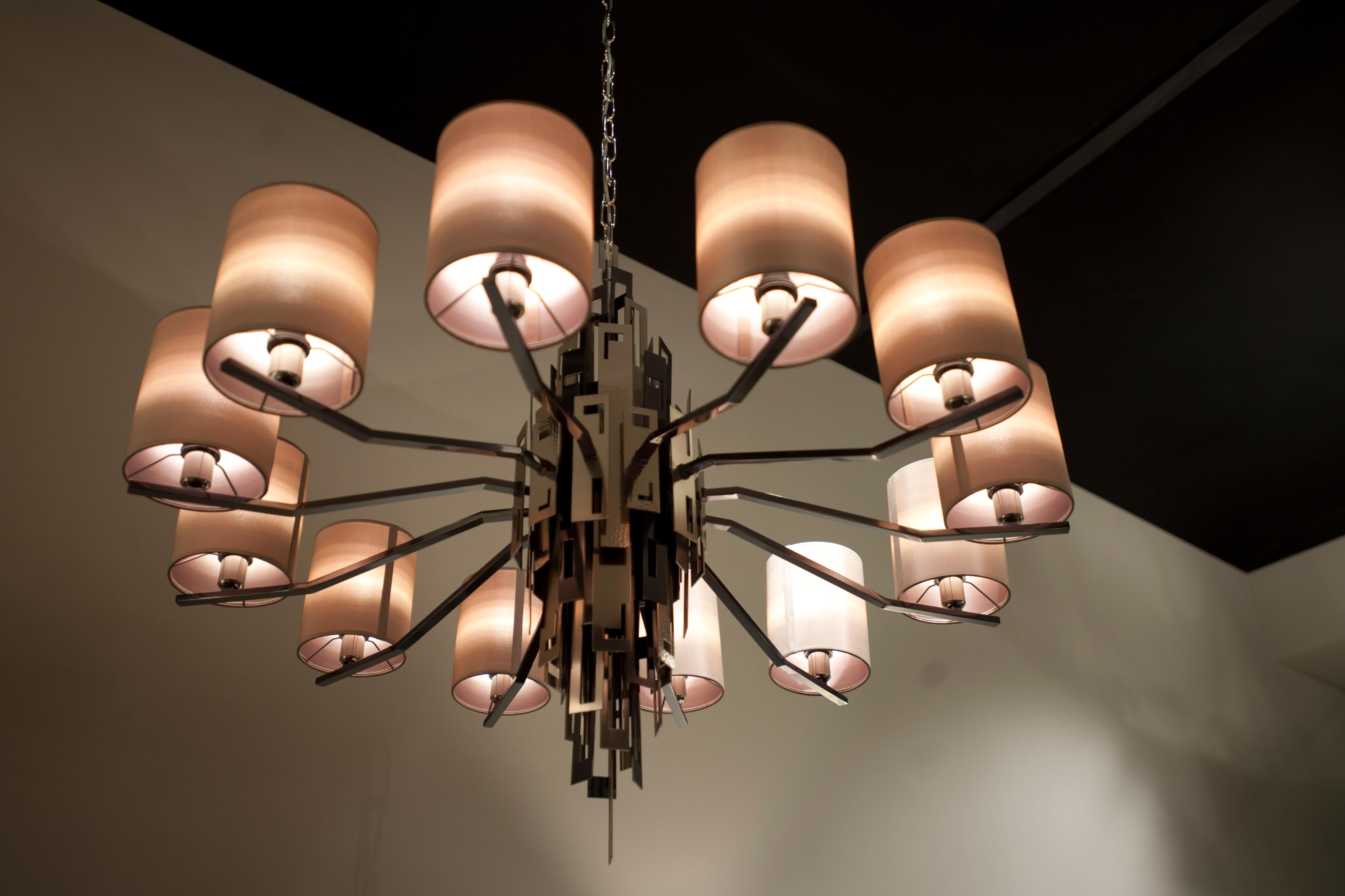 Contemporary GLAM Chandelier 711-NN-33 by OFFICINA LUCE For Sale