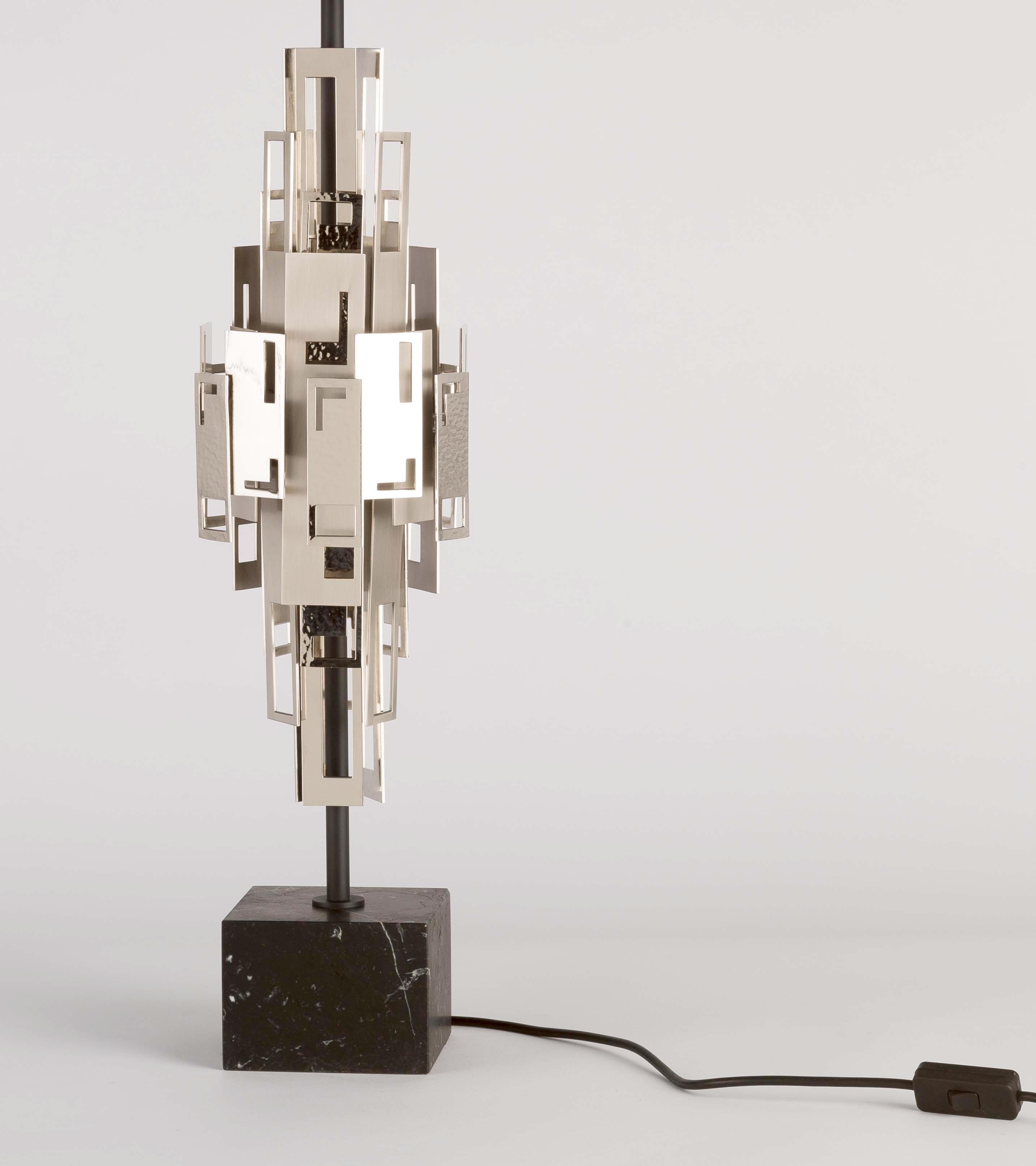 Art Deco GLAM Table Lamp 731-NN-33 by OFFICINA LUCE For Sale