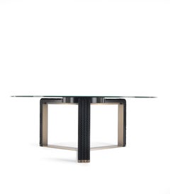 Table de salle à manger Glasgow du 21e siècle avec cordes décoratives par Gianfranco Ferré Home