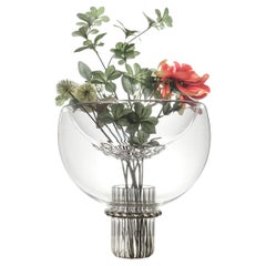 21st Century Glass Vase Soufflè, Handcrafted, Trasparent, Kanz Architetti