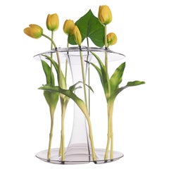 21st Century Glass Vase, Trasparent, Minimal, Kanz Architetti