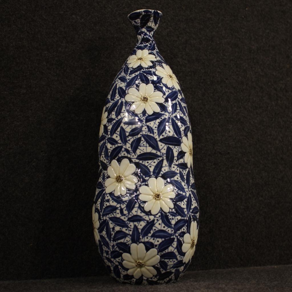 21st Century Glazed and Painted Ceramic Oriental Chinese Vase, 2000 8