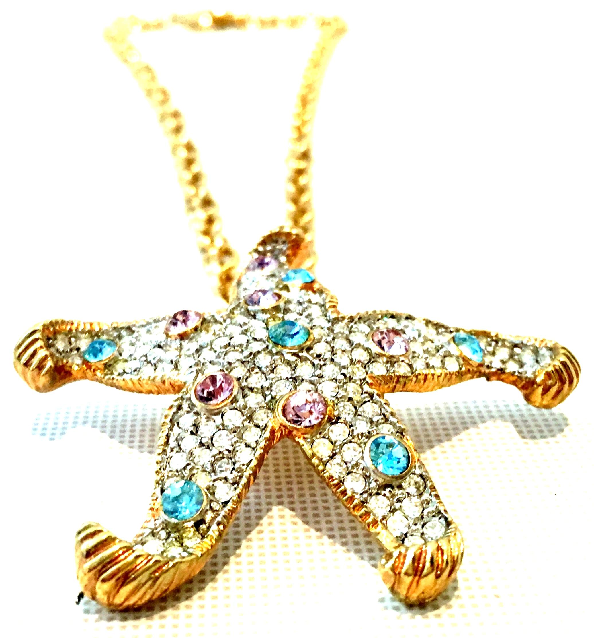 starfish necklace swarovski